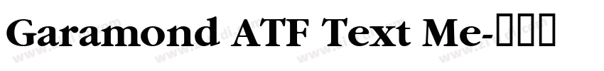 Garamond ATF Text Me字体转换
